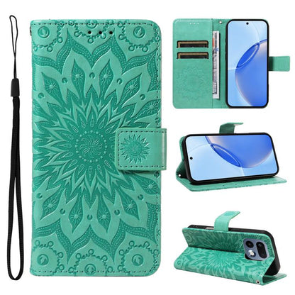 Embossed Sunflower Pattern Flip Leather Phone Case, For Realme 16T 5G, For Realme 16 Pro+ 5G Global, For Realme 16 Pro 5G Global, For Realme P4x 5G, For Realme C85 5G/15X 5G India, For Realme C85 Pro 4G, For Realme 15T 5G, For Realme C71 4G India      ...