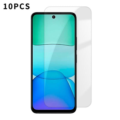 Kalebol 10pcs High-Aluminum Semi-Screen Anti-Fingerprint HD Tempered Glass Film, For Redmi Note 17 Pro Max Global 163.4mm, For Redmi Note 17 Pro Global 163.5mm, For Redmi Note 17 5G Global 169.7mm, For Redmi 17 5G Global 170mm                          ...