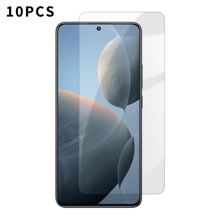Kalebol 10pcs High-Aluminum Semi-Screen Anti-Fingerprint HD Tempered Glass Film, For Redmi Note 17 Pro Max Global 163.4mm, For Redmi Note 17 Pro Global 163.5mm, For Redmi Note 17 5G Global 169.7mm, For Redmi 17 5G Global 170mm                          ...