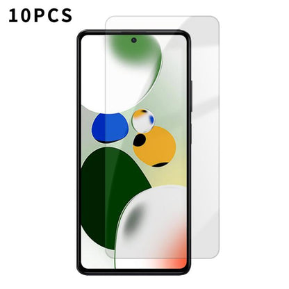 Kalebol 10pcs High-Aluminum Semi-Screen Anti-Fingerprint HD Tempered Glass Film, For Redmi Note 17 Pro Max Global 163.4mm, For Redmi Note 17 Pro Global 163.5mm, For Redmi Note 17 5G Global 169.7mm, For Redmi 17 5G Global 170mm                          ...