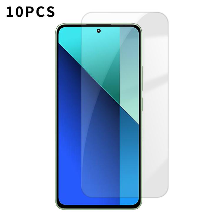 Kalebol 10pcs High-Aluminum Semi-Screen Anti-Fingerprint HD Tempered Glass Film, For Redmi Note 17 Pro Max Global 163.4mm, For Redmi Note 17 Pro Global 163.5mm, For Redmi Note 17 5G Global 169.7mm, For Redmi 17 5G Global 170mm                          ...