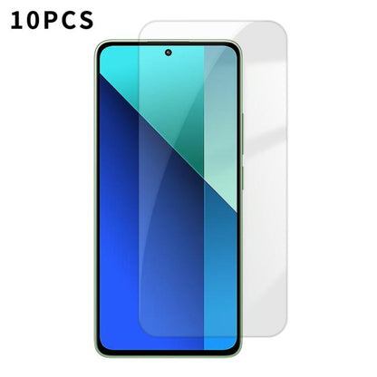 Kalebol 10pcs High-Aluminum Semi-Screen Anti-Fingerprint HD Tempered Glass Film, For Redmi Note 17 Pro Max Global 163.4mm, For Redmi Note 17 Pro Global 163.5mm, For Redmi Note 17 5G Global 169.7mm, For Redmi 17 5G Global 170mm                          ...