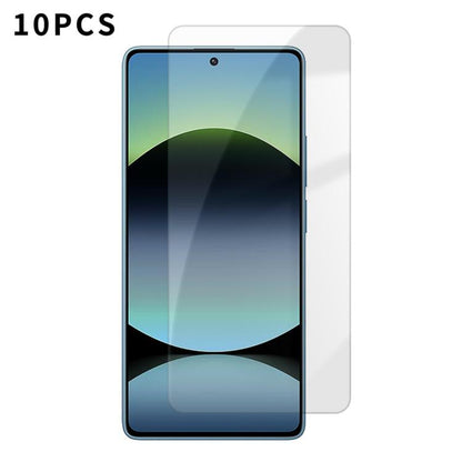 Kalebol 10pcs High-Aluminum Semi-Screen Anti-Fingerprint HD Tempered Glass Film, For Redmi Note 17 Pro Max Global 163.4mm, For Redmi Note 17 Pro Global 163.5mm, For Redmi Note 17 5G Global 169.7mm, For Redmi 17 5G Global 170mm                          ...