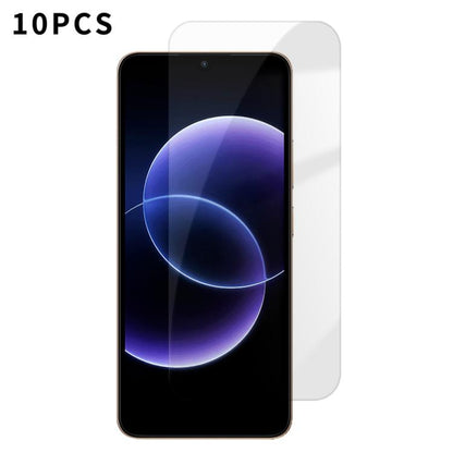 Kalebol 10pcs High-Aluminum Semi-Screen Anti-Fingerprint HD Tempered Glass Film, For Redmi Note 17 Pro Max Global 163.4mm, For Redmi Note 17 Pro Global 163.5mm, For Redmi Note 17 5G Global 169.7mm, For Redmi 17 5G Global 170mm                          ...