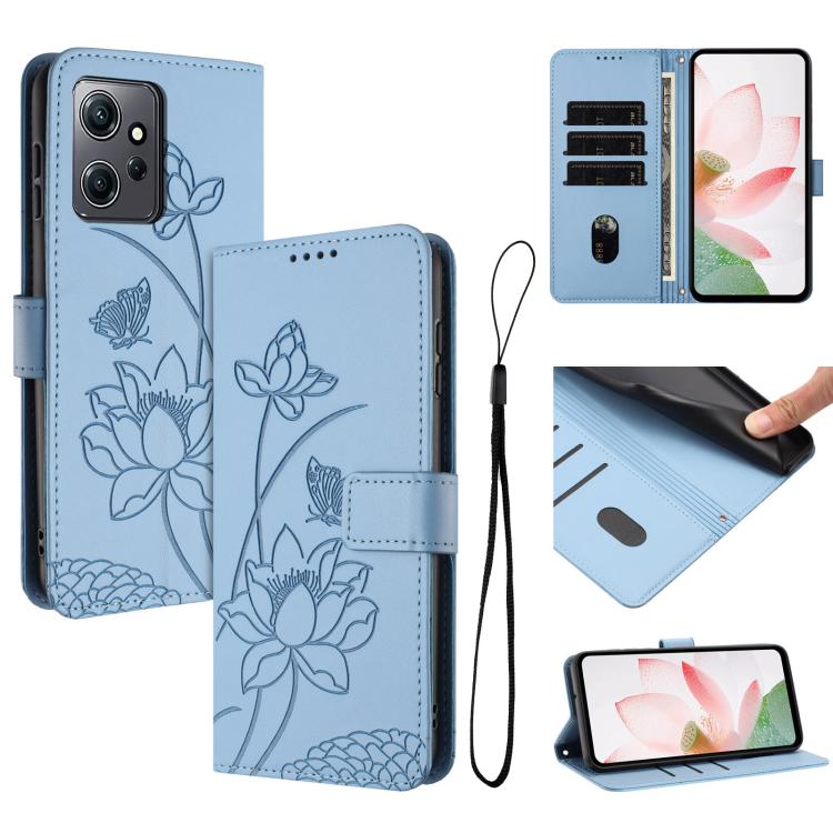 Lotus Embossed Leather Phone Case with Lanyard, For Redmi K70 / K70 Pro / Poco F6 Pro 5G, For Redmi 13C 4G / 5G / 13R / Poco M6 5G, For Redmi Note 13 4G Global, For Redmi K70E / Poco  X6 Pro, For Redmi Note 13 Pro 5G Global / Poco X6                   ...