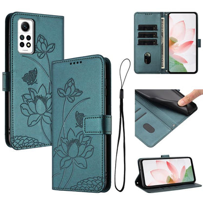 Lotus Embossed Leather Phone Case with Lanyard, For Redmi K70 / K70 Pro / Poco F6 Pro 5G, For Redmi 13C 4G / 5G / 13R / Poco M6 5G, For Redmi Note 13 4G Global, For Redmi K70E / Poco  X6 Pro, For Redmi Note 13 Pro 5G Global / Poco X6                   ...