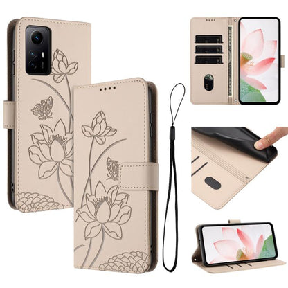 Lotus Embossed Leather Phone Case with Lanyard, For Redmi K70 / K70 Pro / Poco F6 Pro 5G, For Redmi 13C 4G / 5G / 13R / Poco M6 5G, For Redmi Note 13 4G Global, For Redmi K70E / Poco  X6 Pro, For Redmi Note 13 Pro 5G Global / Poco X6                   ...
