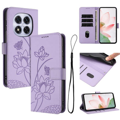 Lotus Embossed Leather Phone Case with Lanyard, For Redmi 15 5G Global / 15 4G SEA 169.5mm, For Redmi 15 5G / 4G EU 171mm, For Redmi 15C 5G/4G Global 171mm / Poco C85 4G, For Redmi 13 4G / 5G / Note 13R / Poco M6 4G, For Redmi A5 4G 171.7mm / Poco C71 ...
