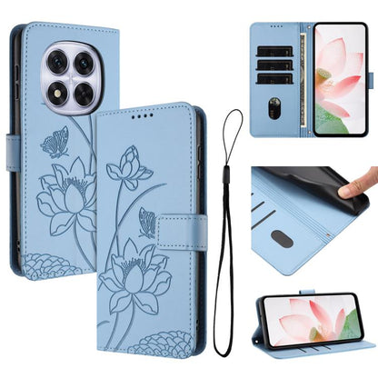 Lotus Embossed Leather Phone Case with Lanyard, For Redmi 15 5G Global / 15 4G SEA 169.5mm, For Redmi 15 5G / 4G EU 171mm, For Redmi 15C 5G/4G Global 171mm / Poco C85 4G, For Redmi 13 4G / 5G / Note 13R / Poco M6 4G, For Redmi A5 4G 171.7mm / Poco C71 ...