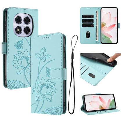 Lotus Embossed Leather Phone Case with Lanyard, For Redmi 15 5G Global / 15 4G SEA 169.5mm, For Redmi 15 5G / 4G EU 171mm, For Redmi 15C 5G/4G Global 171mm / Poco C85 4G, For Redmi 13 4G / 5G / Note 13R / Poco M6 4G, For Redmi A5 4G 171.7mm / Poco C71 ...