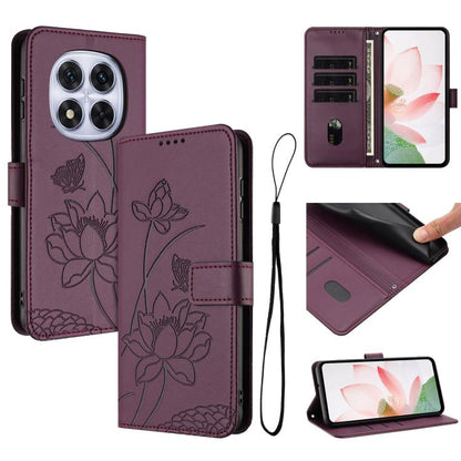 Lotus Embossed Leather Phone Case with Lanyard, For Redmi 15 5G Global / 15 4G SEA 169.5mm, For Redmi 15 5G / 4G EU 171mm, For Redmi 15C 5G/4G Global 171mm / Poco C85 4G, For Redmi 13 4G / 5G / Note 13R / Poco M6 4G, For Redmi A5 4G 171.7mm / Poco C71 ...