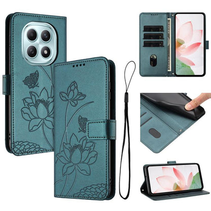 Lotus Embossed Leather Phone Case with Lanyard, For Redmi Note 17 4G Global 169.7mm, For Redmi Note 17 Pro+ 5G Global 163.4mm, For Redmi Note 17 Pro 5G Global 163.5mm, For Redmi 17 5G / 4G Global 170mm, For Redmi 15a 5G, For Redmi A7 Pro 4G 171mm      ...