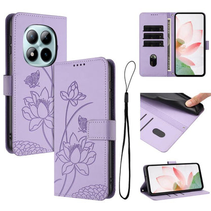 Lotus Embossed Leather Phone Case with Lanyard, For Redmi Note 17 4G Global 169.7mm, For Redmi Note 17 Pro+ 5G Global 163.4mm, For Redmi Note 17 Pro 5G Global 163.5mm, For Redmi 17 5G / 4G Global 170mm, For Redmi 15a 5G, For Redmi A7 Pro 4G 171mm      ...