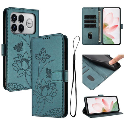 Lotus Embossed Leather Phone Case with Lanyard, For Redmi Note 17 4G Global 169.7mm, For Redmi Note 17 Pro+ 5G Global 163.4mm, For Redmi Note 17 Pro 5G Global 163.5mm, For Redmi 17 5G / 4G Global 170mm, For Redmi 15a 5G, For Redmi A7 Pro 4G 171mm      ...