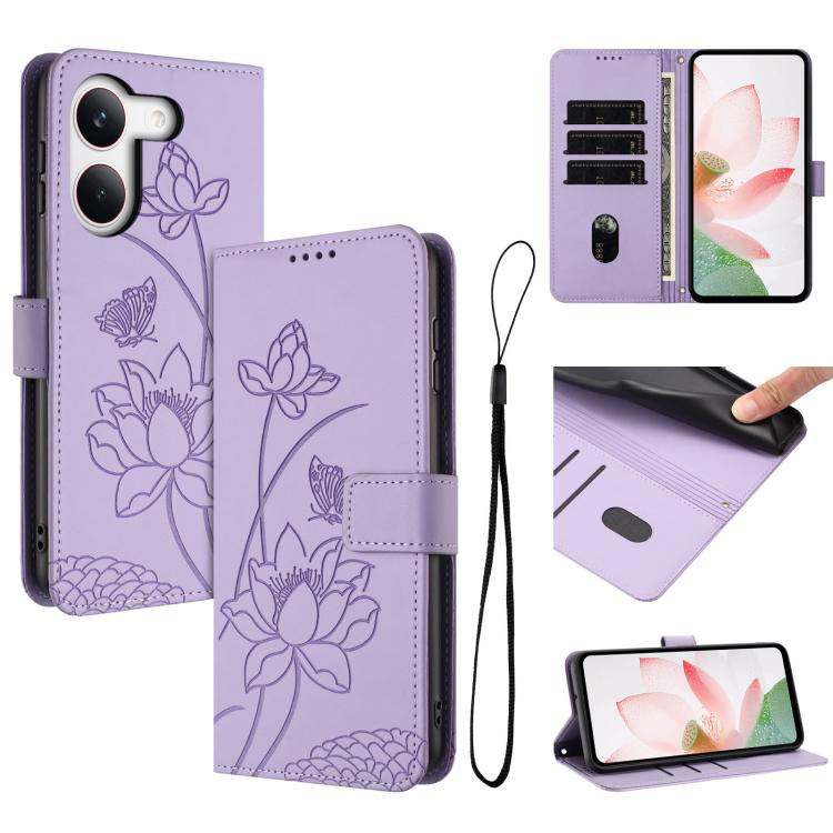 Lotus Embossed Leather Phone Case with Lanyard, For Redmi Note 17 4G Global 169.7mm, For Redmi Note 17 Pro+ 5G Global 163.4mm, For Redmi Note 17 Pro 5G Global 163.5mm, For Redmi 17 5G / 4G Global 170mm, For Redmi 15a 5G, For Redmi A7 Pro 4G 171mm      ...