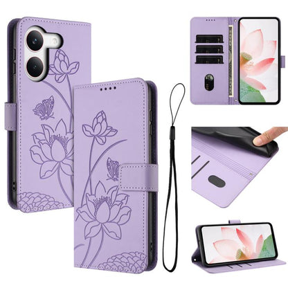 Lotus Embossed Leather Phone Case with Lanyard, For Redmi Note 17 4G Global 169.7mm, For Redmi Note 17 Pro+ 5G Global 163.4mm, For Redmi Note 17 Pro 5G Global 163.5mm, For Redmi 17 5G / 4G Global 170mm, For Redmi 15a 5G, For Redmi A7 Pro 4G 171mm      ...