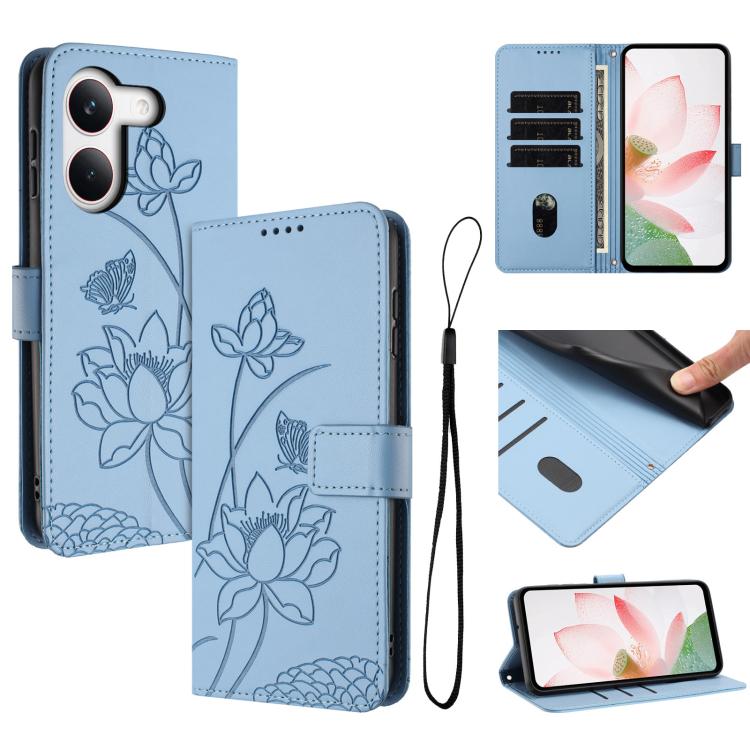 Lotus Embossed Leather Phone Case with Lanyard, For Redmi Note 17 4G Global 169.7mm, For Redmi Note 17 Pro+ 5G Global 163.4mm, For Redmi Note 17 Pro 5G Global 163.5mm, For Redmi 17 5G / 4G Global 170mm, For Redmi 15a 5G, For Redmi A7 Pro 4G 171mm      ...