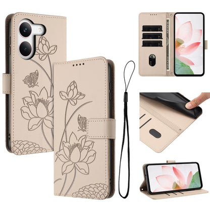 Lotus Embossed Leather Phone Case with Lanyard, For Redmi Note 17 4G Global 169.7mm, For Redmi Note 17 Pro+ 5G Global 163.4mm, For Redmi Note 17 Pro 5G Global 163.5mm, For Redmi 17 5G / 4G Global 170mm, For Redmi 15a 5G, For Redmi A7 Pro 4G 171mm      ...