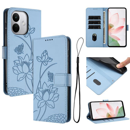 Lotus Embossed Leather Phone Case with Lanyard, For Redmi Note 17 4G Global 169.7mm, For Redmi Note 17 Pro+ 5G Global 163.4mm, For Redmi Note 17 Pro 5G Global 163.5mm, For Redmi 17 5G / 4G Global 170mm, For Redmi 15a 5G, For Redmi A7 Pro 4G 171mm      ...
