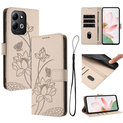 Lotus Embossed Leather Phone Case with Lanyard, For Redmi Note 17 4G Global 169.7mm, For Redmi Note 17 Pro+ 5G Global 163.4mm, For Redmi Note 17 Pro 5G Global 163.5mm, For Redmi 17 5G / 4G Global 170mm, For Redmi 15a 5G, For Redmi A7 Pro 4G 171mm      ...