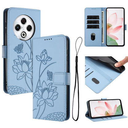 Lotus Embossed Leather Phone Case with Lanyard, For Tecno Camon 40 Pro 4G, For Tecno Camon 40 Premier, For Tecno Camon 40 4G, For Tecno Camon 40 Pro 5G, For Tecno Spark 30C 5G / Pop 9 5G, For Tecno Spark Go 1 / Go 2025 / Go 1S                          ...