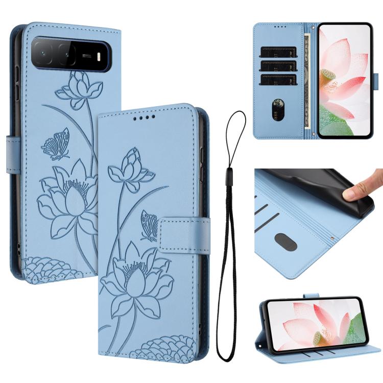 Lotus Embossed Leather Phone Case with Lanyard, For Tecno Camon 40 Pro 4G, For Tecno Camon 40 Premier, For Tecno Camon 40 4G, For Tecno Camon 40 Pro 5G, For Tecno Spark 30C 5G / Pop 9 5G, For Tecno Spark Go 1 / Go 2025 / Go 1S                          ...