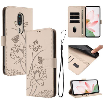 Lotus Embossed Leather Phone Case with Lanyard, For Fujitsu Arrows We3 / F-52G, For Fujitsu Arrows Alpha F-51F, For Fujitsu FCNT Rakuraku F-53E, For Fujitsu Arrows We2 F-52E, For Fujitsu Arrows We2 Plus F-51E, For Fujitsu Arrows WE F-51B