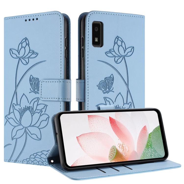 Lotus Embossed Leather Phone Case with Lanyard, For Sharp Aquos wish6, For Sharp Aquos R11, For Sharp Aquos R9 / R10, For Sharp Aquos wish5, For Sharp Aquos sense9, For Sharp Aquos wish4, For Sharp Aquos sense8, For Sharp Aquos wish3