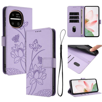 Lotus Embossed Leather Phone Case with Lanyard, For Sharp Aquos wish6, For Sharp Aquos R11, For Sharp Aquos R9 / R10, For Sharp Aquos wish5, For Sharp Aquos sense9, For Sharp Aquos wish4, For Sharp Aquos sense8, For Sharp Aquos wish3