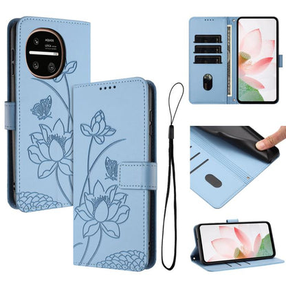 Lotus Embossed Leather Phone Case with Lanyard, For Sharp Aquos wish6, For Sharp Aquos R11, For Sharp Aquos R9 / R10, For Sharp Aquos wish5, For Sharp Aquos sense9, For Sharp Aquos wish4, For Sharp Aquos sense8, For Sharp Aquos wish3
