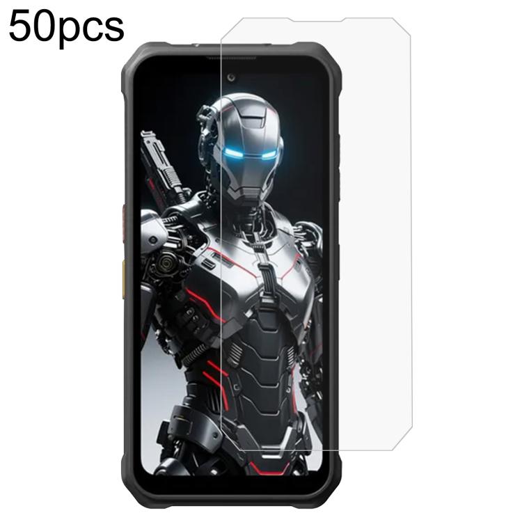 50 PCS/Pack 0.3mm High Aluminum Tempered Glass Film, For Fossibot F106 Plus, For Fossibot F123, For Fossibot F110 Pro, For Fossibot F114
