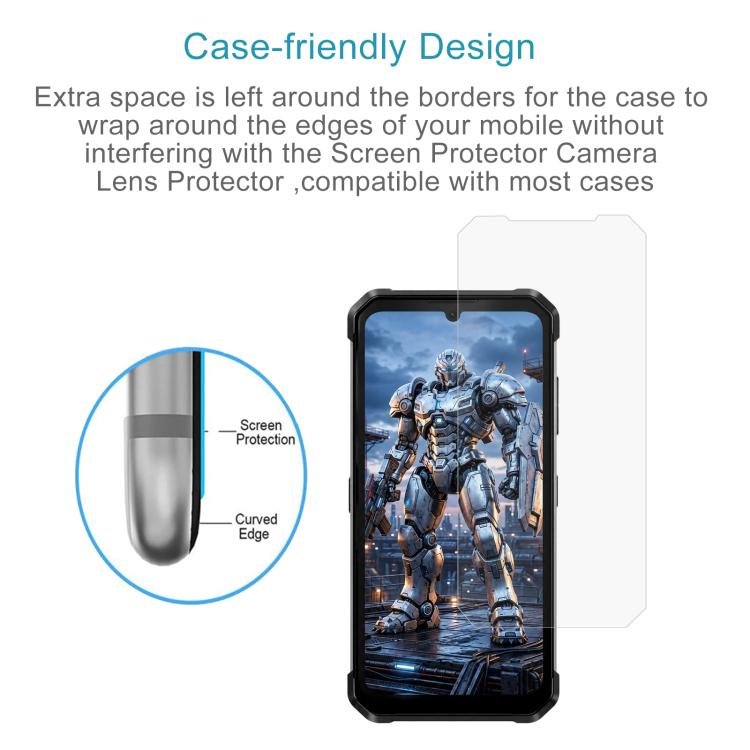 50 PCS/Pack 0.3mm High Aluminum Tempered Glass Film, For Fossibot F106 Plus, For Fossibot F123, For Fossibot F110 Pro, For Fossibot F114