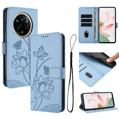 Lotus Embossed Leather Phone Case with Lanyard, For Realme 14 Pro Global, For Realme 12 5G / 13 5G / 12x 5G Global, For Realme C63 / C61 / Note 60, For Realme 13+ 5G Global, For Realme 12+ 5G / 12 4G / P1 5G Global, For Realme C67 4G Global / 12 Lite 4...