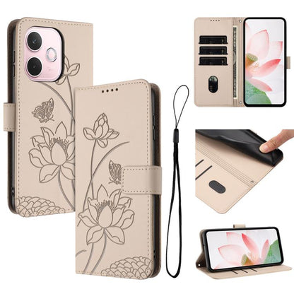 Lotus Embossed Leather Phone Case with Lanyard, For OPPO Reno16 F / Reno16 FS 5G, For OPPO Reno16 / Reno16 Pro 5G Global, For OPPO Reno15 F 5G Global, For OPPO Reno15 Pro Max 5G Global, For OPPO A6x 5G / A6 5G, For OPPO Reno15 Pro 5G Global            ...