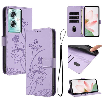 Lotus Embossed Leather Phone Case with Lanyard, For OPPO Reno16 F / Reno16 FS 5G, For OPPO Reno16 / Reno16 Pro 5G Global, For OPPO Reno15 F 5G Global, For OPPO Reno15 Pro Max 5G Global, For OPPO A6x 5G / A6 5G, For OPPO Reno15 Pro 5G Global            ...