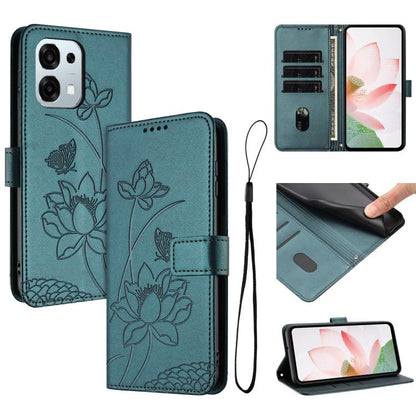 Lotus Embossed Leather Phone Case with Lanyard, For OPPO Reno16 F / Reno16 FS 5G, For OPPO Reno16 / Reno16 Pro 5G Global, For OPPO Reno15 F 5G Global, For OPPO Reno15 Pro Max 5G Global, For OPPO A6x 5G / A6 5G, For OPPO Reno15 Pro 5G Global            ...