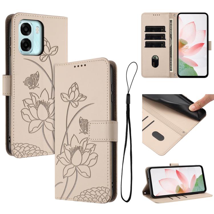 Lotus Embossed Leather Phone Case with Lanyard, For OPPO Reno16 F / Reno16 FS 5G, For OPPO Reno16 / Reno16 Pro 5G Global, For OPPO Reno15 F 5G Global, For OPPO Reno15 Pro Max 5G Global, For OPPO A6x 5G / A6 5G, For OPPO Reno15 Pro 5G Global            ...