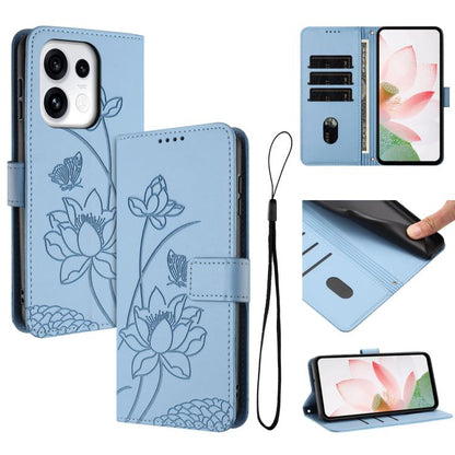 Lotus Embossed Leather Phone Case with Lanyard, For OPPO Reno16 F / Reno16 FS 5G, For OPPO Reno16 / Reno16 Pro 5G Global, For OPPO Reno15 F 5G Global, For OPPO Reno15 Pro Max 5G Global, For OPPO A6x 5G / A6 5G, For OPPO Reno15 Pro 5G Global            ...