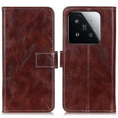Retro Crazy Horse Texture Leather Phone Case, For Xiaomi 17T Pro 5G, For Xiaomi 17T 5G, For Xiaomi 17 Pro Max, For Xiaomi 17 Pro, For Xiaomi 17, For Xiaomi 15T Pro 5G, For Xiaomi 15T 5G