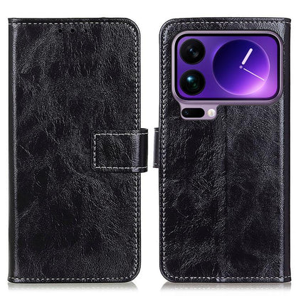 Retro Crazy Horse Texture Leather Phone Case, For Xiaomi 17T Pro 5G, For Xiaomi 17T 5G, For Xiaomi 17 Pro Max, For Xiaomi 17 Pro, For Xiaomi 17, For Xiaomi 15T Pro 5G, For Xiaomi 15T 5G