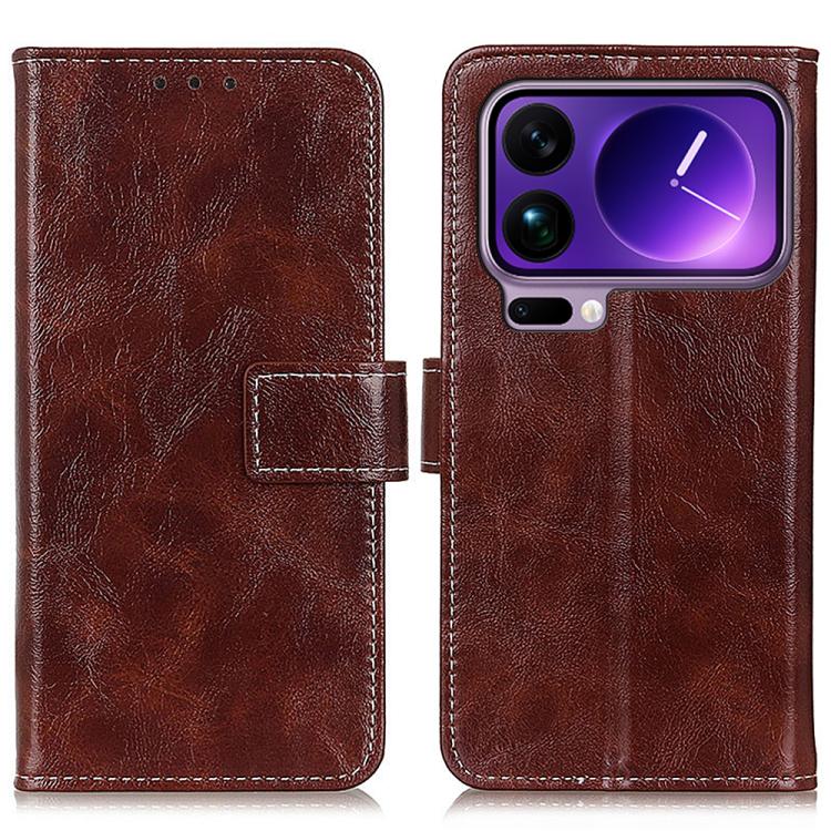Retro Crazy Horse Texture Leather Phone Case, For Xiaomi 17T Pro 5G, For Xiaomi 17T 5G, For Xiaomi 17 Pro Max, For Xiaomi 17 Pro, For Xiaomi 17, For Xiaomi 15T Pro 5G, For Xiaomi 15T 5G