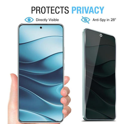 Kalebol High-Aluminum Screen-Printed Full-Coverage Black-Border Privacy Tempered Glass Film, For Xiaomi Poco M8 Power 5G, For Xiaomi 17T Pro 5G, For Xiaomi Poco C81 Pro 4G, For Xiaomi 17T 5G, For Xiaomi 17 Ultra, For Xiaomi 17 Pro Max, For Xiaomi 17 Pr...