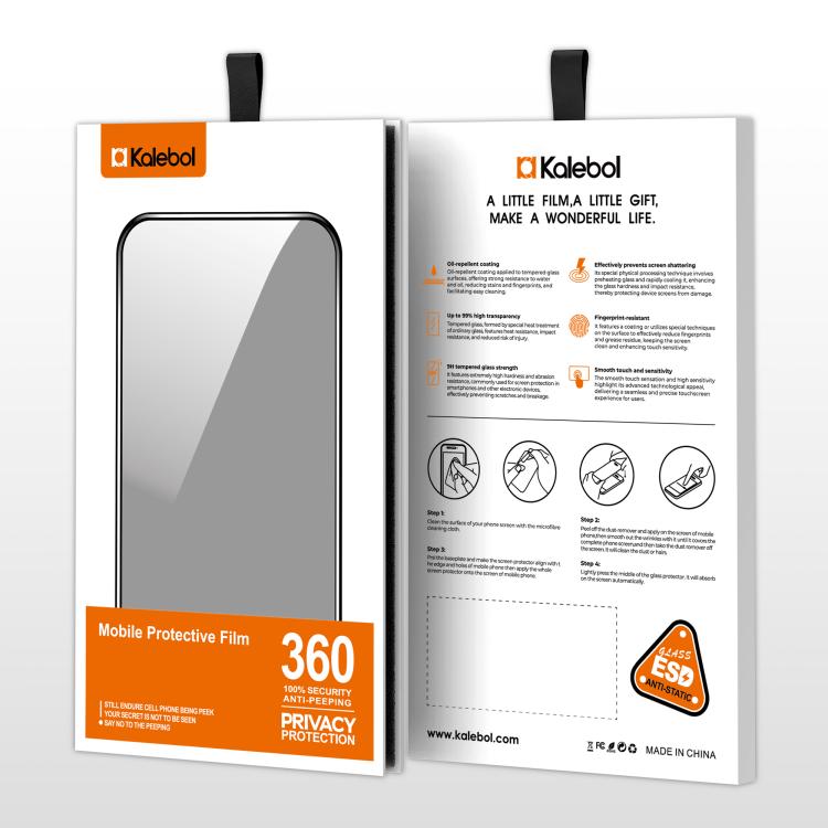 Kalebol High-Aluminum Screen-Printed Full-Coverage Black-Border Privacy Tempered Glass Film, For Xiaomi Poco M8 Power 5G, For Xiaomi 17T Pro 5G, For Xiaomi Poco C81 Pro 4G, For Xiaomi 17T 5G, For Xiaomi 17 Ultra, For Xiaomi 17 Pro Max, For Xiaomi 17 Pr...