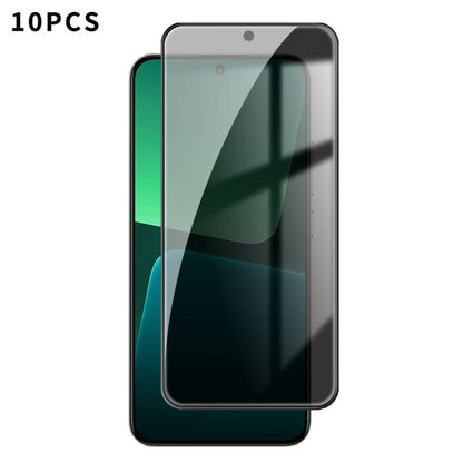 10pcs Kalebol High-Aluminum Screen-Printed Full-Coverage Black-Border Privacy Tempered Glass Film, For Xiaomi Poco M8 Power 5G, For Xiaomi 17T Pro 5G, For Xiaomi Poco C81 Pro 4G, For Xiaomi 17T 5G, For Xiaomi 17 Ultra, For Xiaomi 17 Pro Max            ...