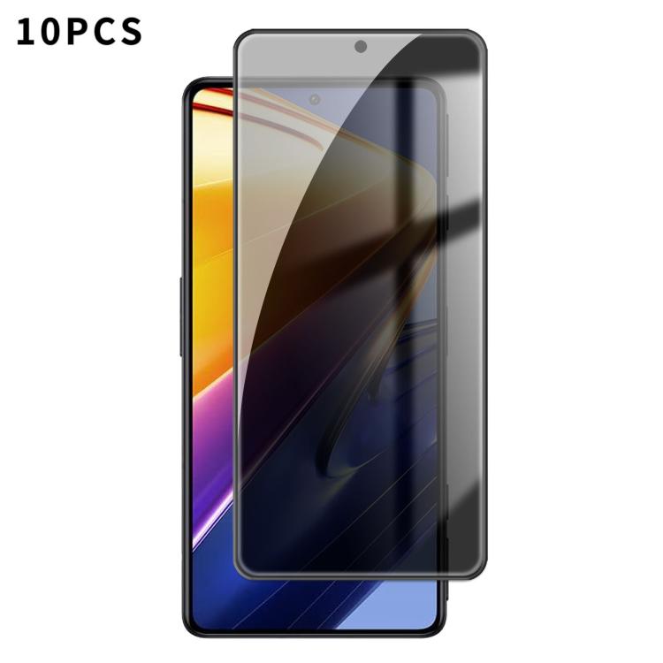 10pcs Kalebol High-Aluminum Screen-Printed Full-Coverage Black-Border Privacy Tempered Glass Film, For Xiaomi Poco M8 Power 5G, For Xiaomi 17T Pro 5G, For Xiaomi Poco C81 Pro 4G, For Xiaomi 17T 5G, For Xiaomi 17 Ultra, For Xiaomi 17 Pro Max            ...