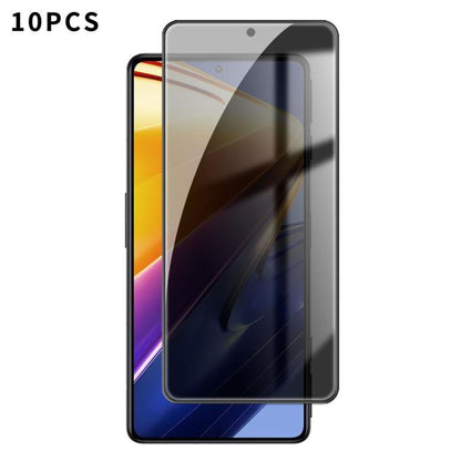 10pcs Kalebol High-Aluminum Screen-Printed Full-Coverage Black-Border Privacy Tempered Glass Film, For Xiaomi Poco M8 Power 5G, For Xiaomi 17T Pro 5G, For Xiaomi Poco C81 Pro 4G, For Xiaomi 17T 5G, For Xiaomi 17 Ultra, For Xiaomi 17 Pro Max            ...