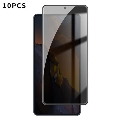 10pcs Kalebol High-Aluminum Screen-Printed Full-Coverage Black-Border Privacy Tempered Glass Film, For Xiaomi Poco M8 Power 5G, For Xiaomi 17T Pro 5G, For Xiaomi Poco C81 Pro 4G, For Xiaomi 17T 5G, For Xiaomi 17 Ultra, For Xiaomi 17 Pro Max            ...