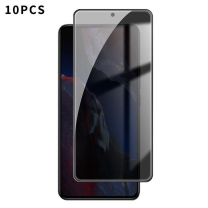 10pcs Kalebol High-Aluminum Screen-Printed Full-Coverage Black-Border Privacy Tempered Glass Film, For Xiaomi Poco M8 Power 5G, For Xiaomi 17T Pro 5G, For Xiaomi Poco C81 Pro 4G, For Xiaomi 17T 5G, For Xiaomi 17 Ultra, For Xiaomi 17 Pro Max            ...
