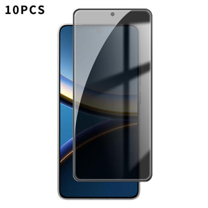 10pcs Kalebol High-Aluminum Screen-Printed Full-Coverage Black-Border Privacy Tempered Glass Film, For Xiaomi Poco M8 Power 5G, For Xiaomi 17T Pro 5G, For Xiaomi Poco C81 Pro 4G, For Xiaomi 17T 5G, For Xiaomi 17 Ultra, For Xiaomi 17 Pro Max            ...