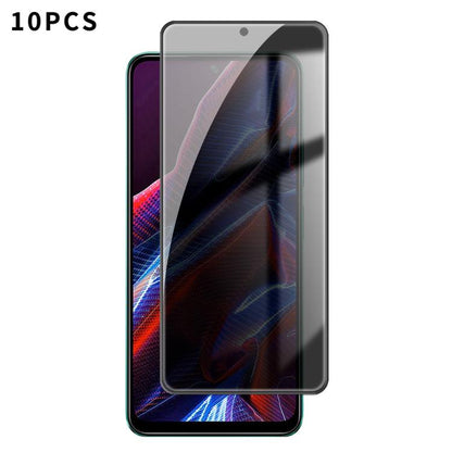 10pcs Kalebol High-Aluminum Screen-Printed Full-Coverage Black-Border Privacy Tempered Glass Film, For Xiaomi Poco M8 Power 5G, For Xiaomi 17T Pro 5G, For Xiaomi Poco C81 Pro 4G, For Xiaomi 17T 5G, For Xiaomi 17 Ultra, For Xiaomi 17 Pro Max            ...